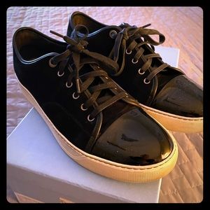 Lanvin Black Patent Toe Size US9